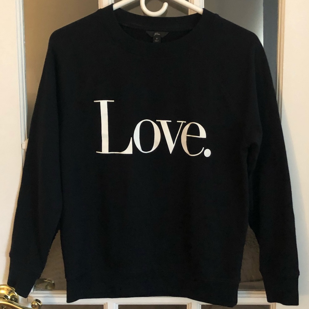J. Crew Love Sweatshirt in Black